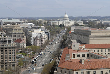 Pennsylvania Avenue in Richtung United States Capitol