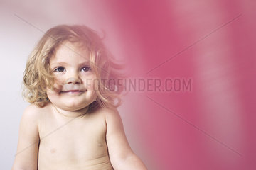 Little girl smiling  portrait