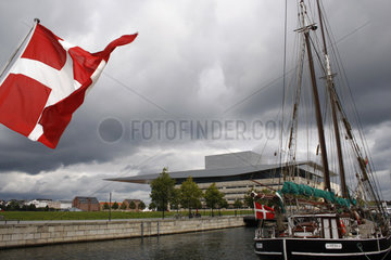Daenische Fahne in Kopenhagen