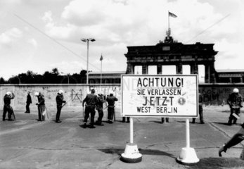Berliner Mauer an Brandenburger Tor