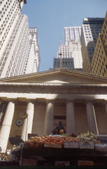 Obst Haendler in Wall Street