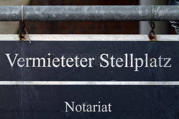 Notar Schild - Notary Public