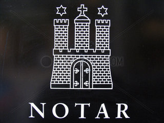 Notar Schild - Notary Public
