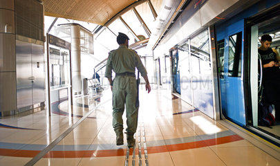 Metrostation in Dubai