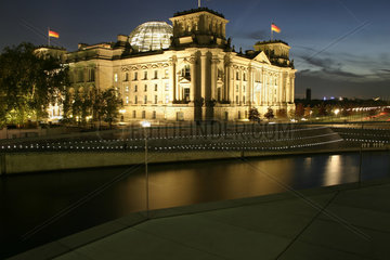 Berlin. Reichstag by night.