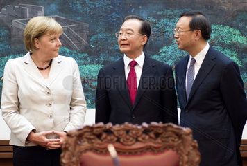 Merkel + Wen Jiabao + Yan Jiechi