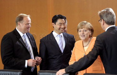 Niebel + Roesler + Merkel + Westerwelle