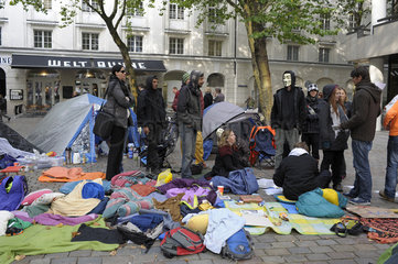 Occupy Hamburg Mahnwache 17.10.2011