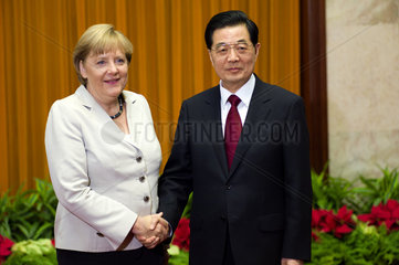 Merkel + Hu Jintao