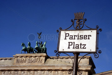Brandenburger Tor Quardriga Pariser Platz