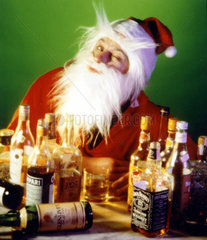 betrunkener Weihnachtsmann