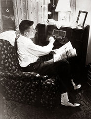 Mann Sessel Radio