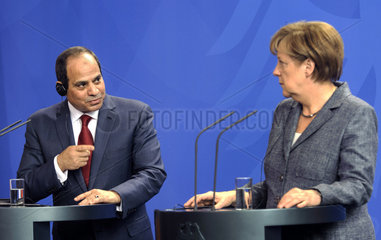 Al-Sisi + Merkel