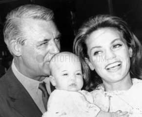 Cary Grant with Dyan Cannon and baby Jennifer  1966.
