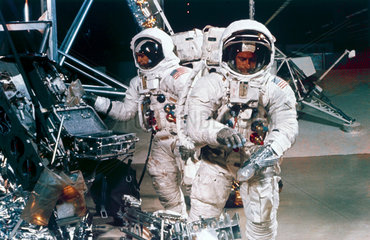 Apollo 12 astronauts in training  1969.