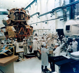 Lunar Module in assembly area  1972.