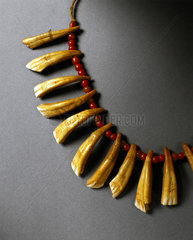 Necklace with horse teeth  Chippewa Indians  1901-1920.