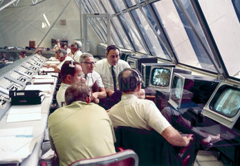 Launch Control Centre  Kennedy Space Centre  Cape Canaveral  Florida  1970s.
