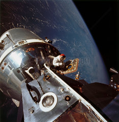 Apollo 9 Astronaut David Scott in space  1969.