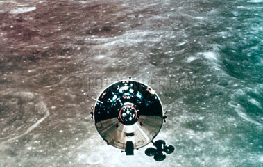 Apollo 10 in lunar orbit  1969.