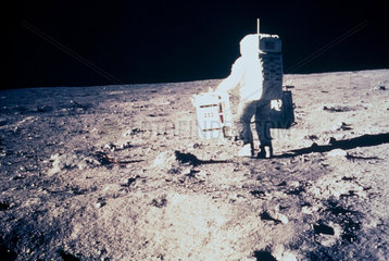 Apollo 11 astronaut Edwin ‘Buzz’ Aldrin  on the Moon  1969.