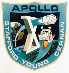 The official Apollo 10 emblem  1969. Apoll
