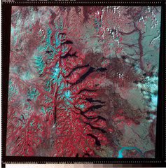 Landsat image of Wyoming  United States  1974.