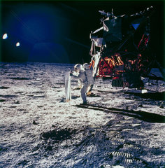 Apollo 11astronaut Edwin ‘Buzz’ Aldrin on the Moon  1969.