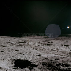 Apollo 14 astronaut on the Moon  February 1971.