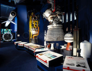 J-2 Rocket Motor in the Space Gallery  Science Museum  London  c 1995.