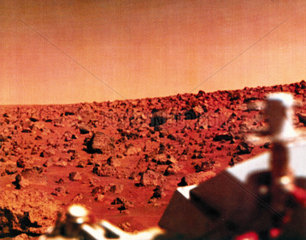 The surface of Mars from a Viking lander  1976.