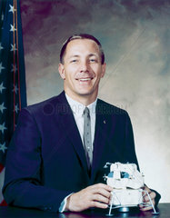 Apollo 13 astronaut John Swigert in formal suit  1966.