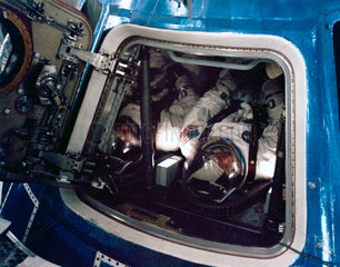 Astronaut in an Apollo Command Module  1969-1971.