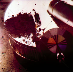 Picture of Surveyor 3's footpad on the Moon  1967.