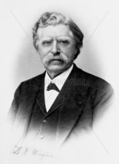 David Edward Hughes  English electrician and inventor  c 1880s.