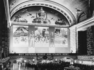 War propaganda  Grand Central Station  New York  1941.