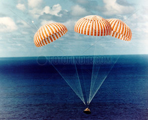 Apollo 14 splashdown  9 February 1971.