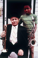 Ernie Cagnolatti and his grandson  1971.