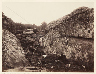 Home of a rebel sharpshooter  Gettysburg  Pennsylvania  3 July 1863.