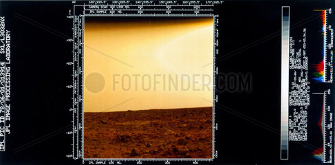 Martian landscape seen from Viking 1  1976.