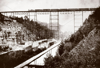 Portage Viaduct  New York  United States  late 19th century.