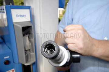 Erdgas-Tankstelle