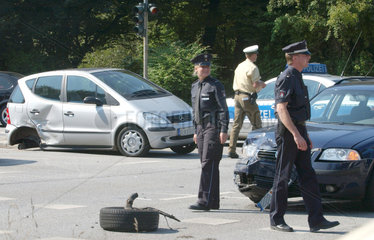 Unfall auf Kreuzung