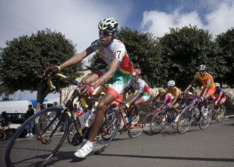 Cyclist race  Asmara  Eritrea