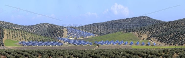 Solar farm in Andalusia Spain
