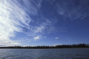 Cirrus and Mackenzie river Northwest Territories Canada