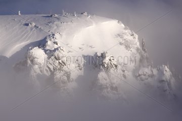 Hohneck mountains in winter France