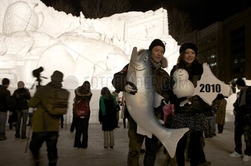 Sapporo Snow Festival on the island of Hokkaido Japan