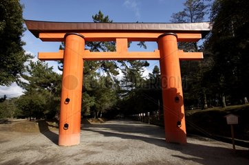 Portico Shinto in Nara Park in Japan