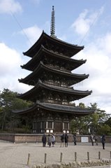 Pagoda Temple Kofuku-Ji in Nara Japan